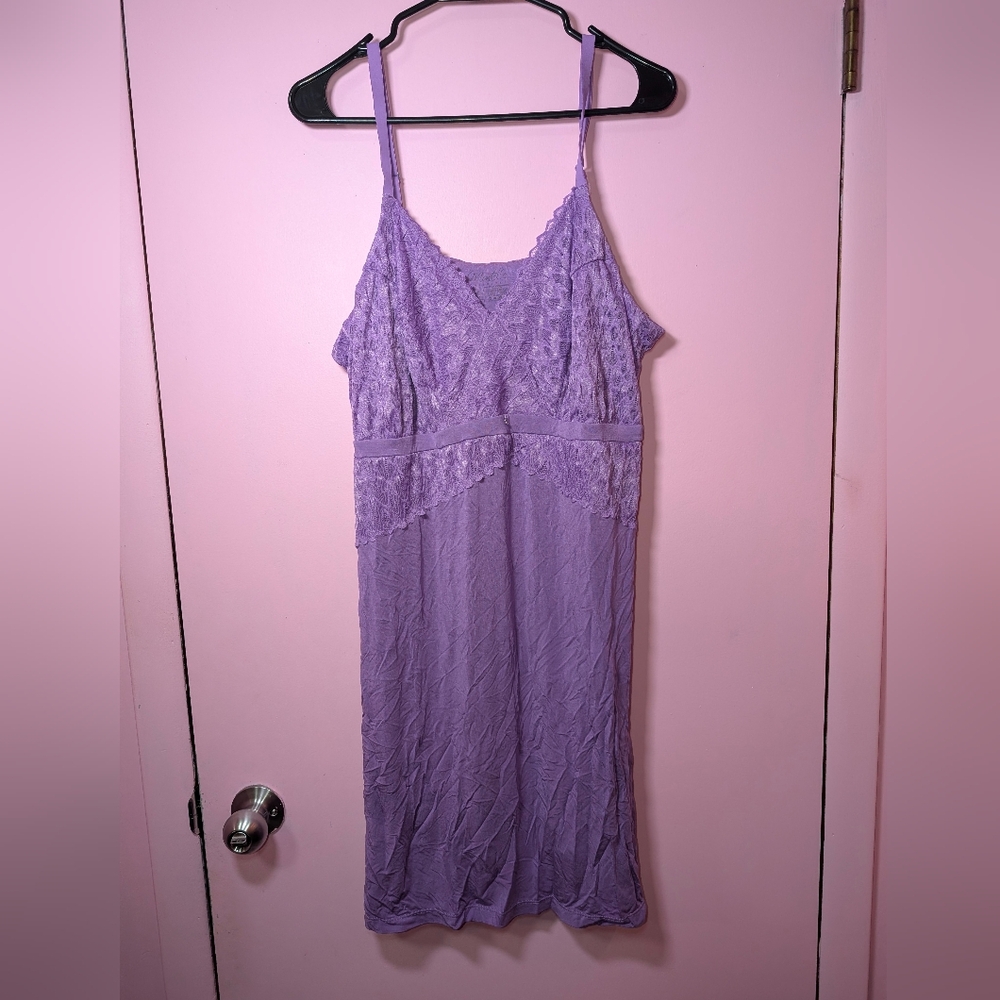 Montelle Elegant Purple Lace Chemise